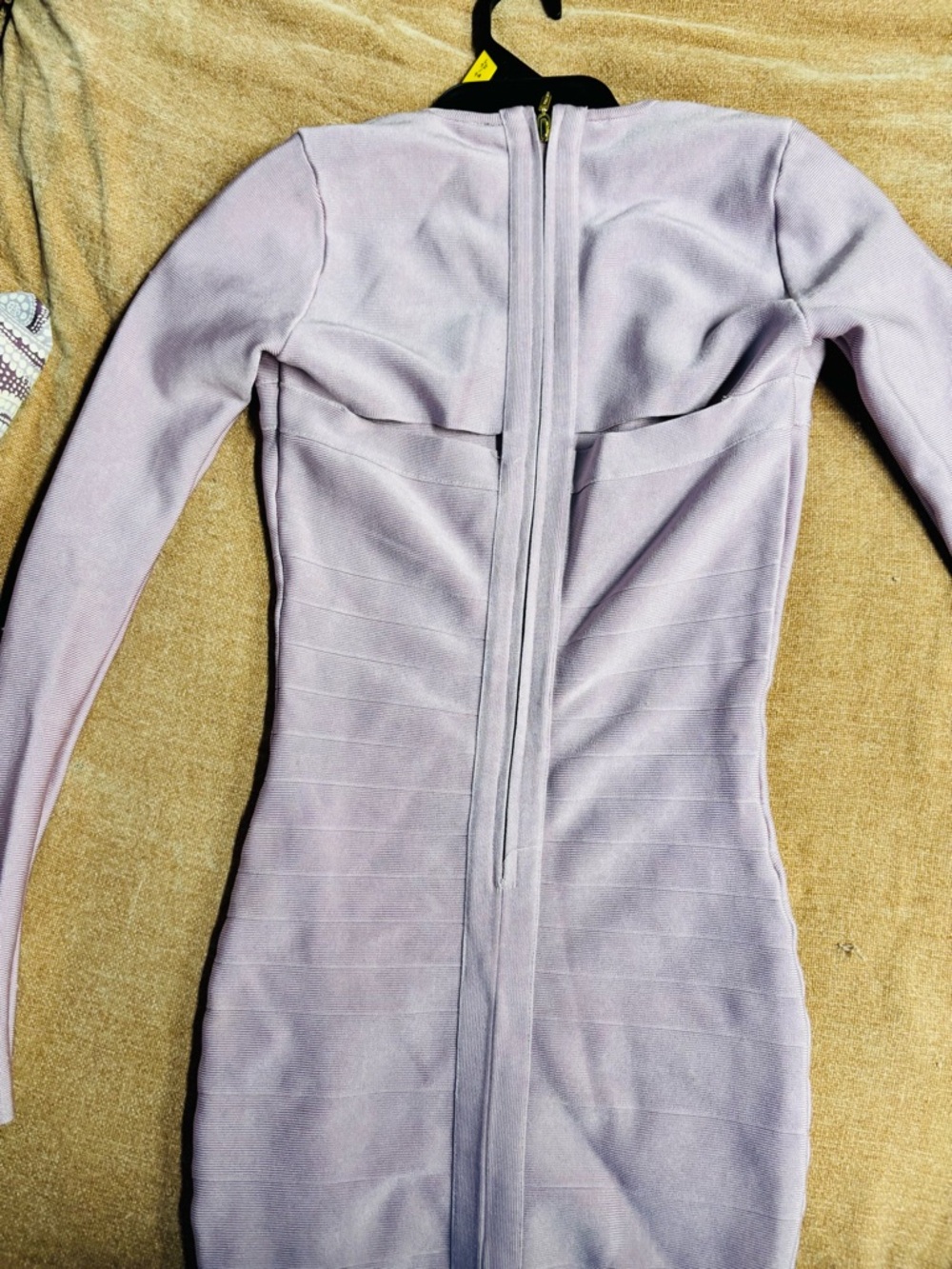 Guess by Marciano Lavender Long-Sleeve Bodycon Cutout Dress - Picture 8 of 12